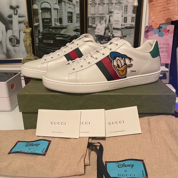 Authentic Gucci Disney Donald Duck Ace Sneaker brand new with COA & original box - Picture 9 of 12